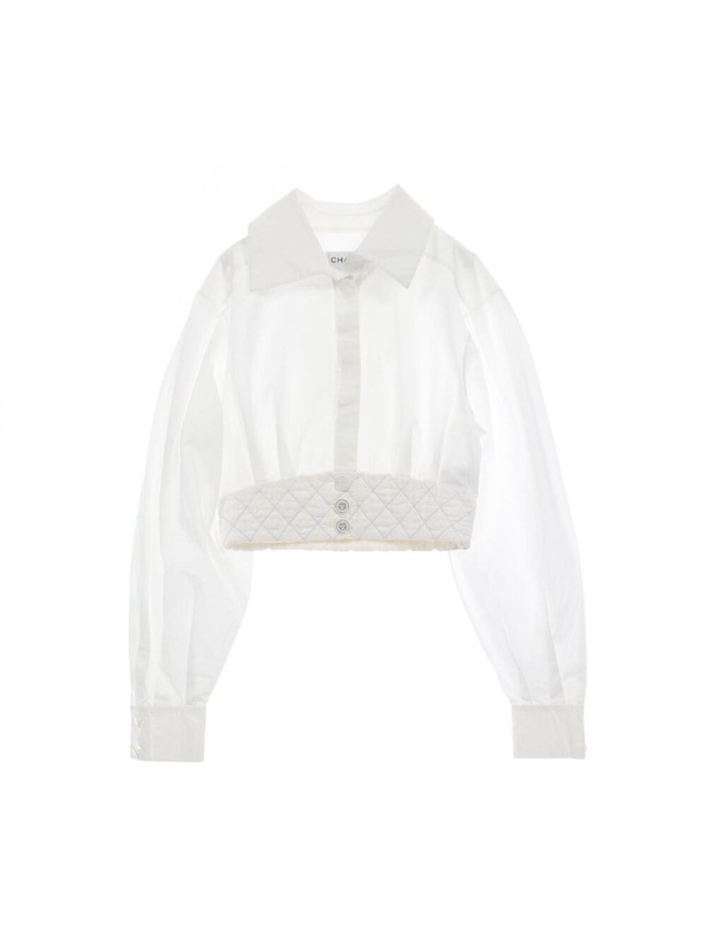 Chanel Cotton Shirt Top White